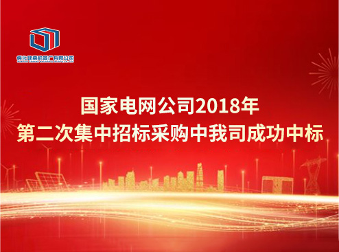 Our company successfully won the bid in the centralized bidding and procurement of State Grid Corporation of China in 2018